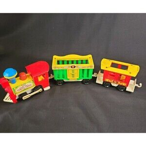 Vintage 1973 Fisher Price Little People Circus Train - Good Condition!